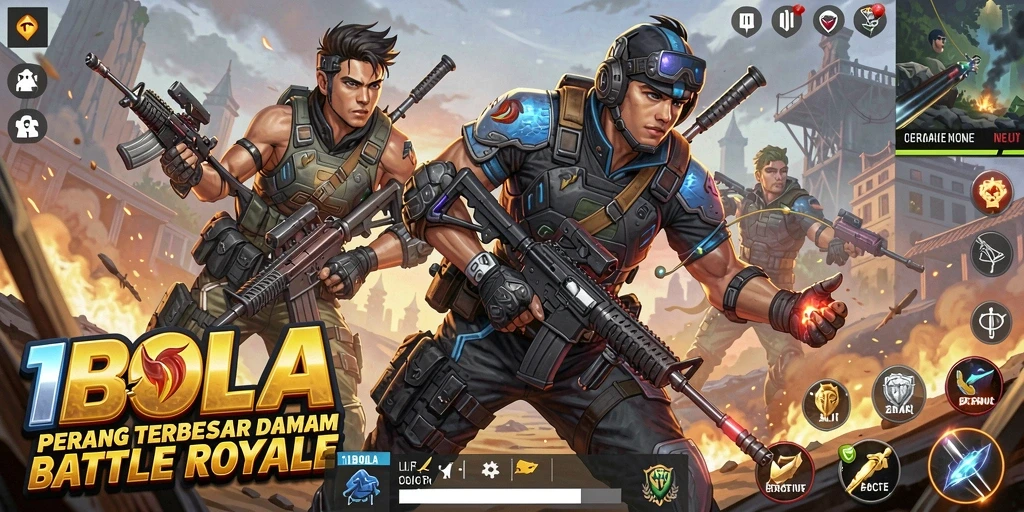 Tangkapan layar gameplay mendebarkan dari 11BOLA dengan pertempuran intens.