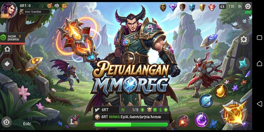 Gameplay seru dari 6RT dalam dunia MMORPG yang imersif.