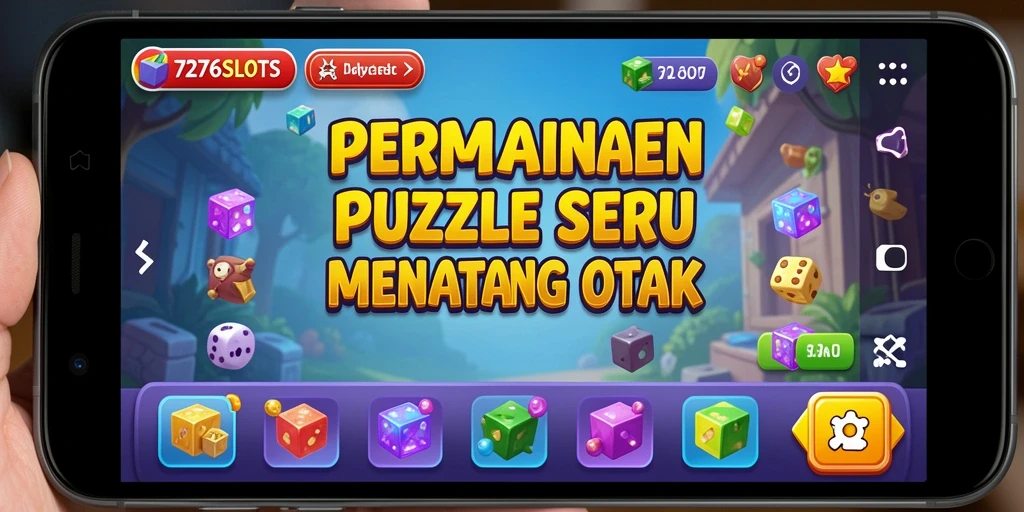 Tampilan gameplay menarik dari 7276SLOTS yang menantang otak.