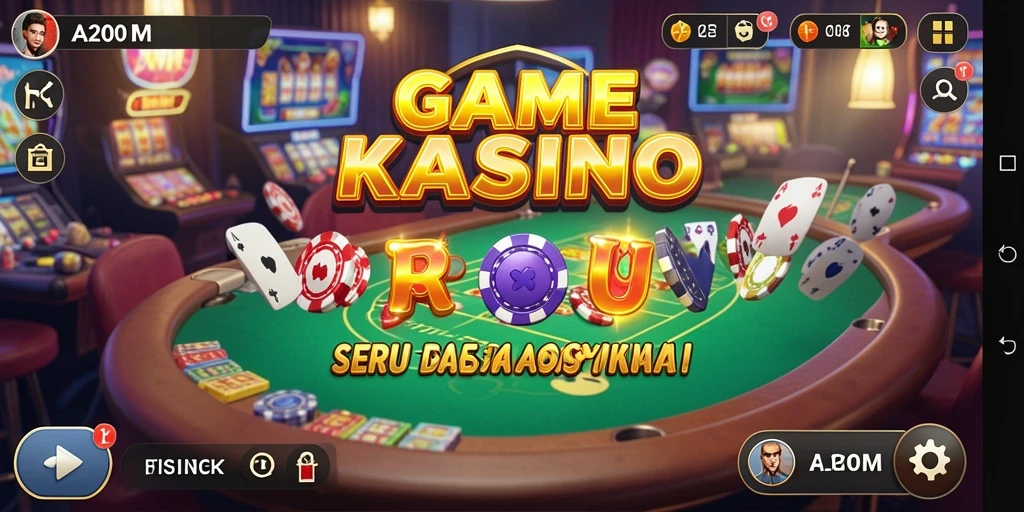 Tampilan menarik A200M saat gameplay kasino penuh aksi.
