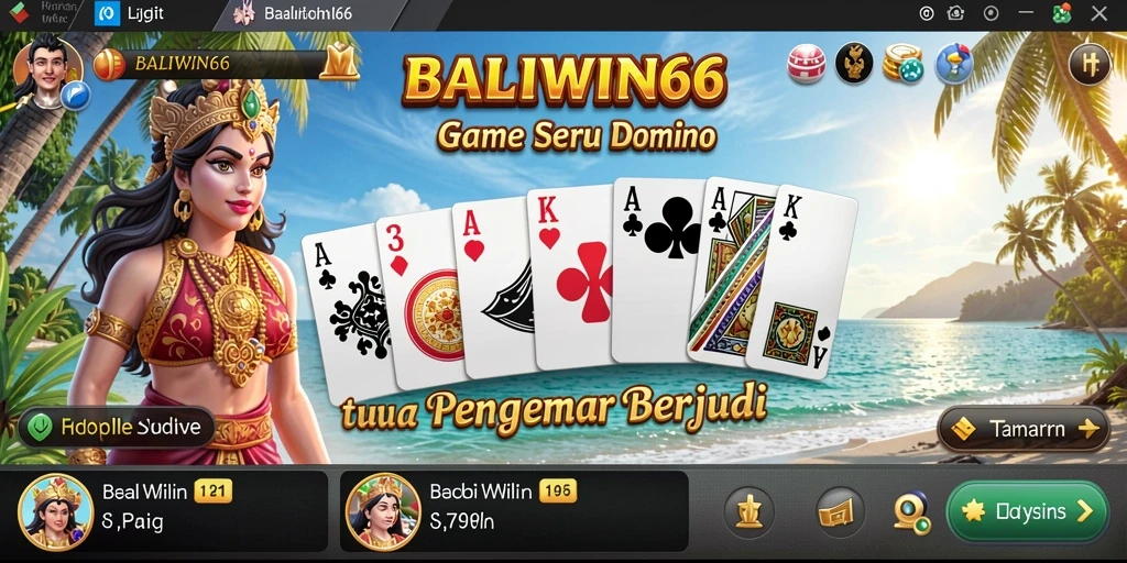 Tampilan screenshot BALIWIN66 saat bermain Domino yang menyenangkan.