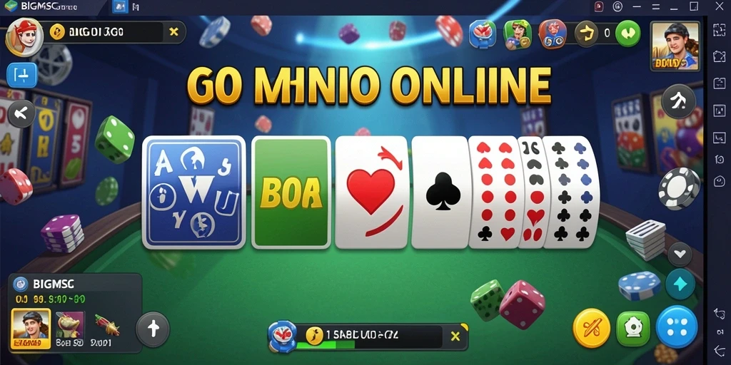 Gameplay seru dalam BIGMSG saat bermain Domino dengan teman.