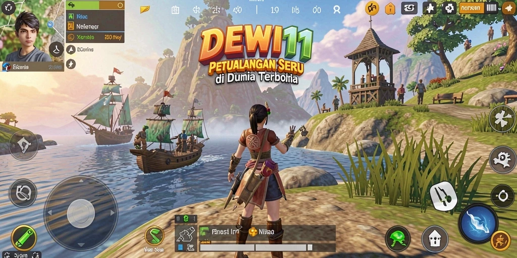 Screenshot DEWI11 menampilkan gameplay Open World yang menakjubkan.