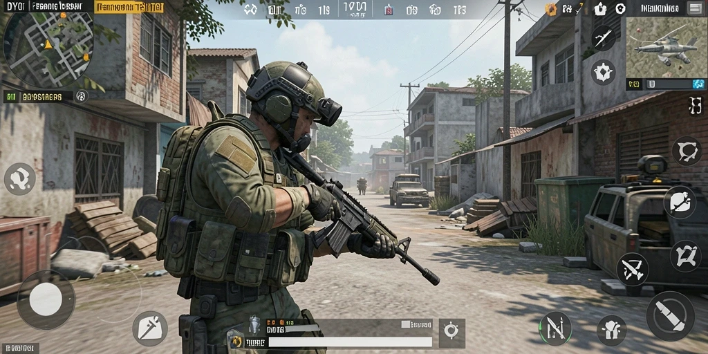 Tampilan aksi mendebarkan dalam gameplay DY01 TPS.