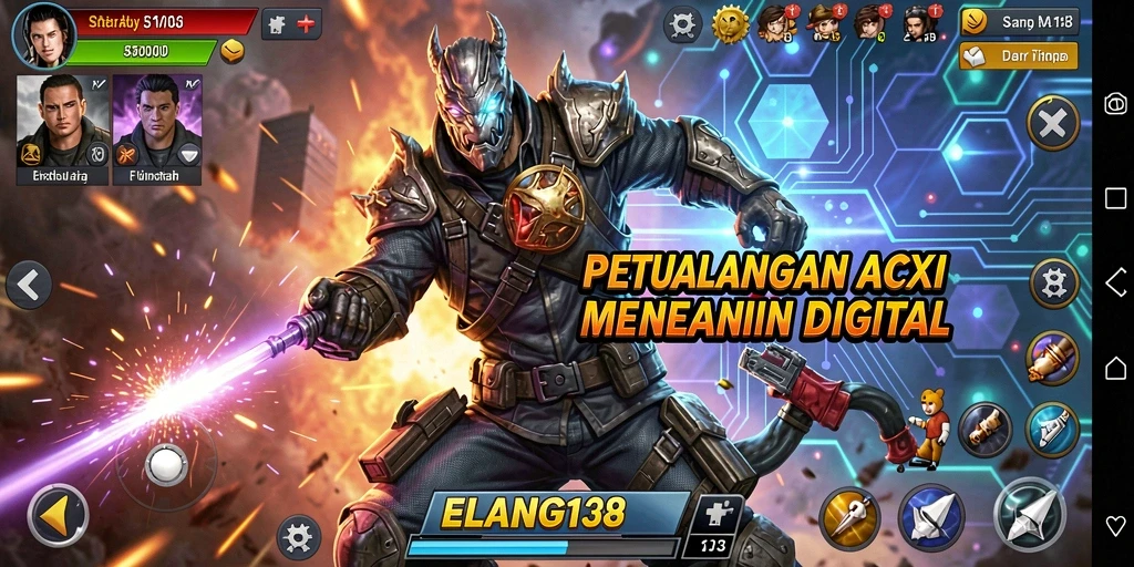 Tampilan aksi mendebarkan dari gameplay ELANG138.