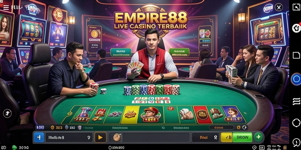 Gameplay Live Casino yang seru dan interaktif dalam EMPIRE88.