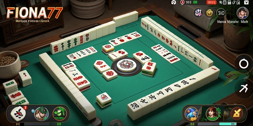 Tampilan gameplay FIONA77 yang menakjubkan dalam aksi Mahjong.
