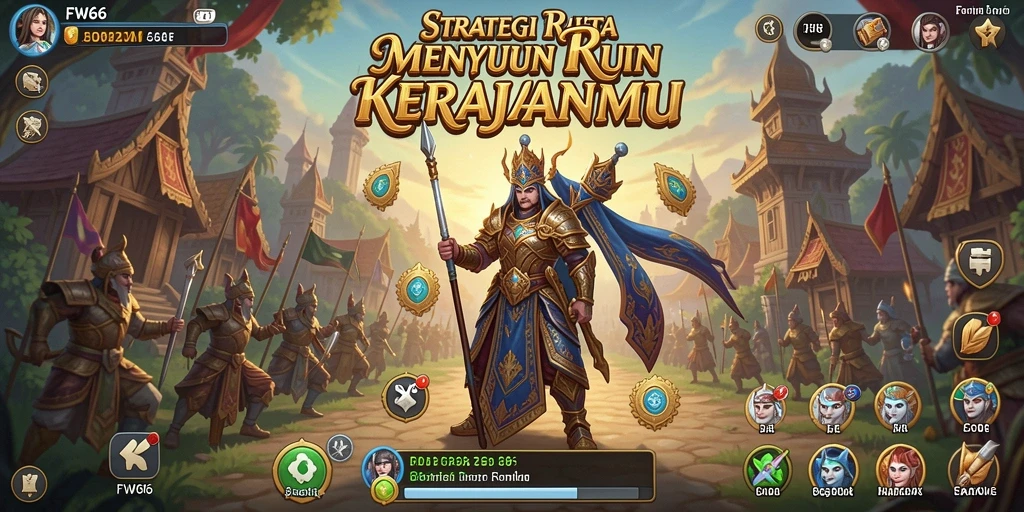 Tampilan gameplay menarik dari FW66 saat membangun kerajaan.