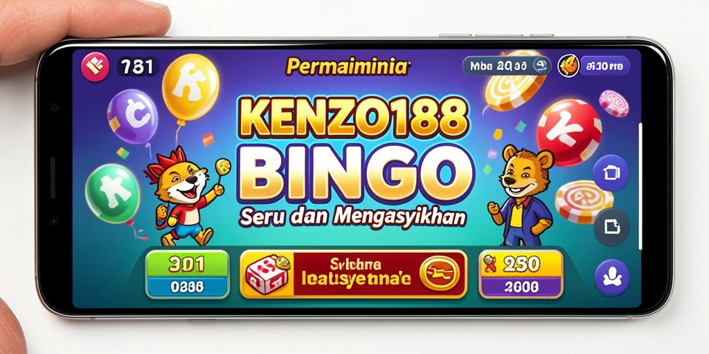 Tampilan gameplay seru dari KENZO188 dengan suasana Bingo.