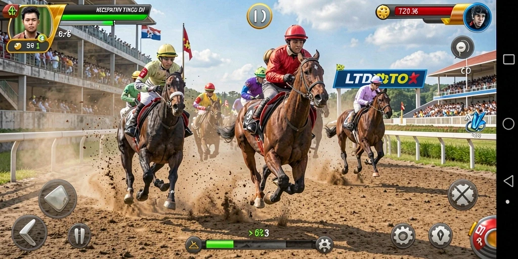 Gameplay seru LTDTOTO dalam balapan motor yang mengasyikkan.