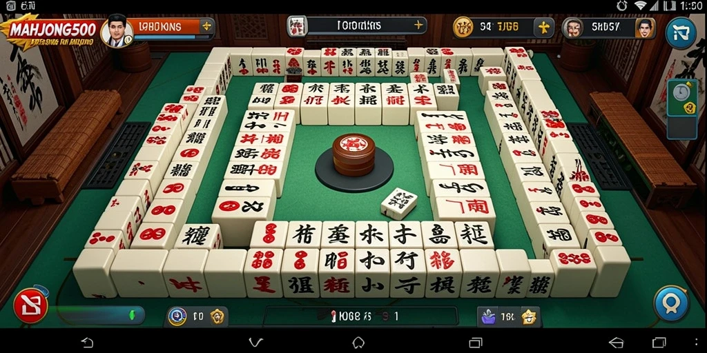 Screenshot gameplay MAHJONG500 menampilkan petualangan seru dengan tantangan Mahjong.