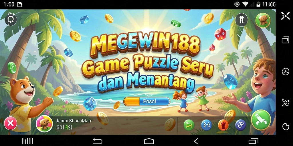 Tampilan gameplay menantang dari MEGEWIN188 yang penuh warna.