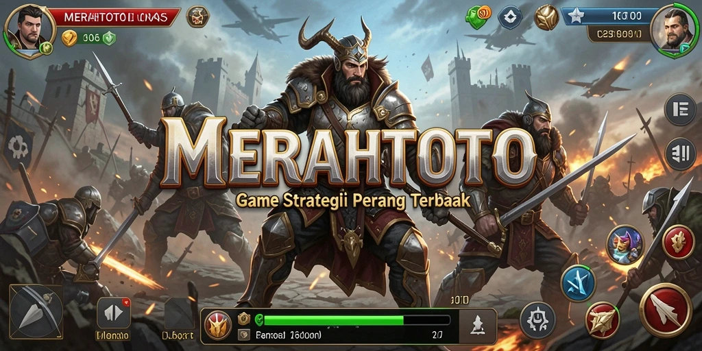 Tampilan menengah pertempuran dalam gameplay MERAHTOTO dengan strategi yang intens.