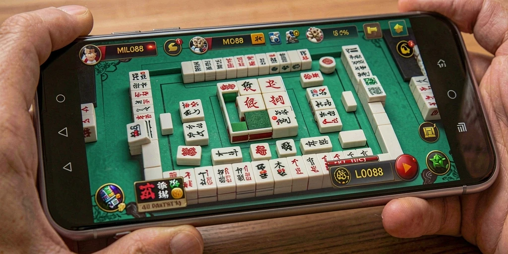 Tampilan gameplay Mahjong yang seru di MILO88.
