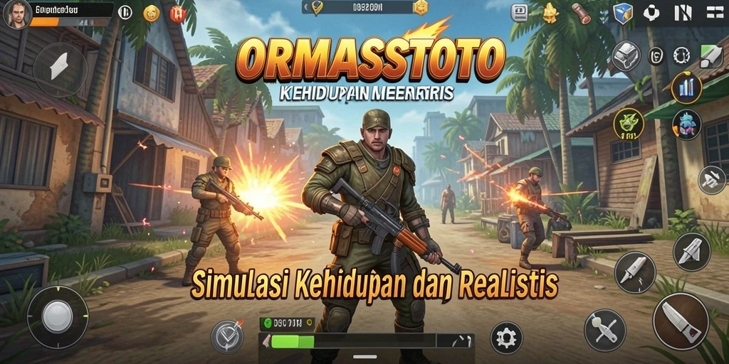 Tampilan gameplay <strong>ORMASSTOTO</strong> yang realistis dan mendetail.