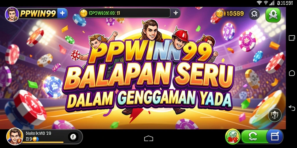 Tampilan gameplay balapan intens dalam PPWIN99.