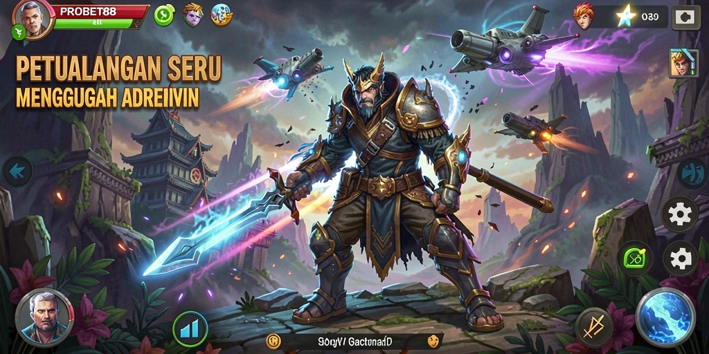 Tampilan permainan <strong>PROBET88</strong> yang menampilkan petualangan seru dan grafis menawan.