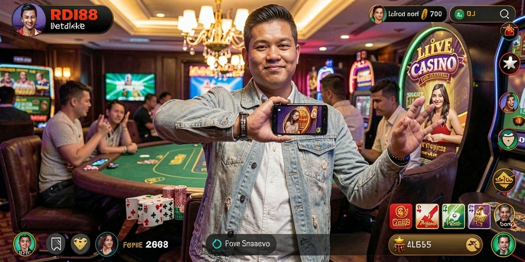 Tampilan gameplay RDI88 yang seru dan interaktif di Live Casino.