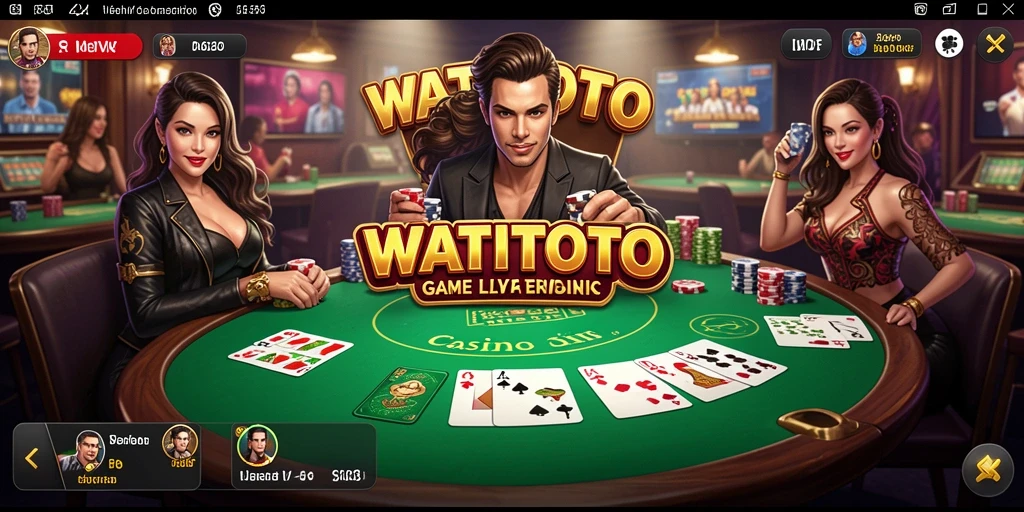 Screenshot gameplay Live Casino WATITOTO yang seru dan interaktif.