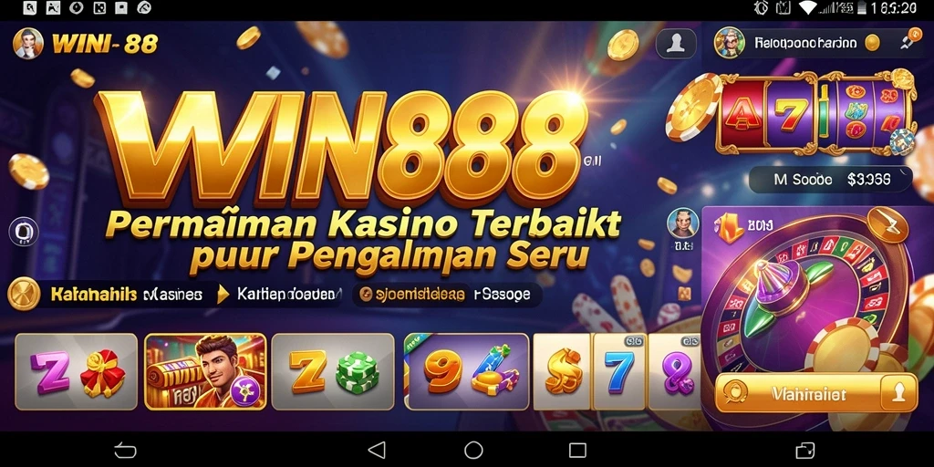 Screenshot WIN88 menampilkan aksi seru permainan Kasino.